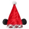 Disney Santa Hat W/ Mouse Ears - Mickey Mouse Holiday Plaid -Decorative Accessories Store 85338