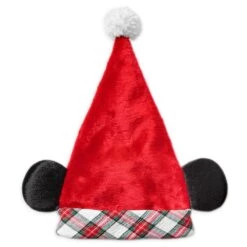 Disney Santa Hat W/ Mouse Ears - Mickey Mouse Holiday Plaid