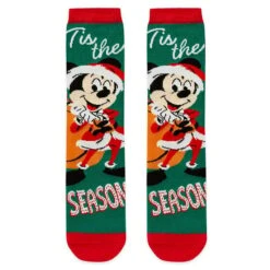 Disney Adult Holiday Socks - Santa Mickey Mouse