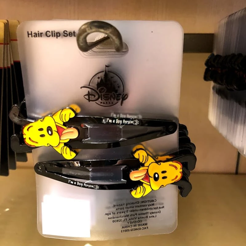 Disney Hair Clip Set - Reigning Cats And Dogs - I'm A Dog Person - Pluto 3 Disney Hair Clip Set - Reigning Cats And Dogs - I'm A Dog Person - Pluto