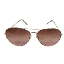 Disney Sunglasses - Minnie Mouse Bow Aviator - Gold With Pink Lens