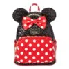 Disney Parks Loungefly Mini Backpack - Minnie Mouse Sequin And Polka Dot -Decorative Accessories Store 88642