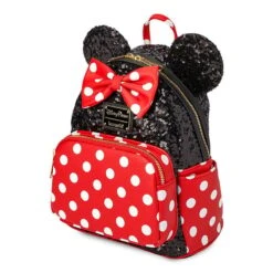 Disney Parks Loungefly Mini Backpack - Minnie Mouse Sequin And Polka Dot -Decorative Accessories Store 88642 2
