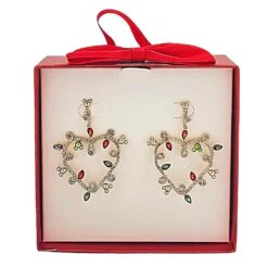 Disney Earrings - BaubleBar Holiday Lights Mickey Icon Heart