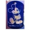 Disney Engraved ID Tag - Disney World 50th Anniversary - Navy Mickey Mouse - Oval -Decorative Accessories Store 90545