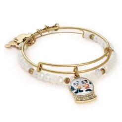 Disney Alex And Ani Bracelet Set - Mickey And Minnie Holiday 2021