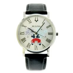 Disney Wrist Watch - Mickey And Minnie Mouse Fireworks By Bulova