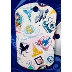 Disney Engraved ID Tag - Disney World 50th Anniversary - Decades Icons