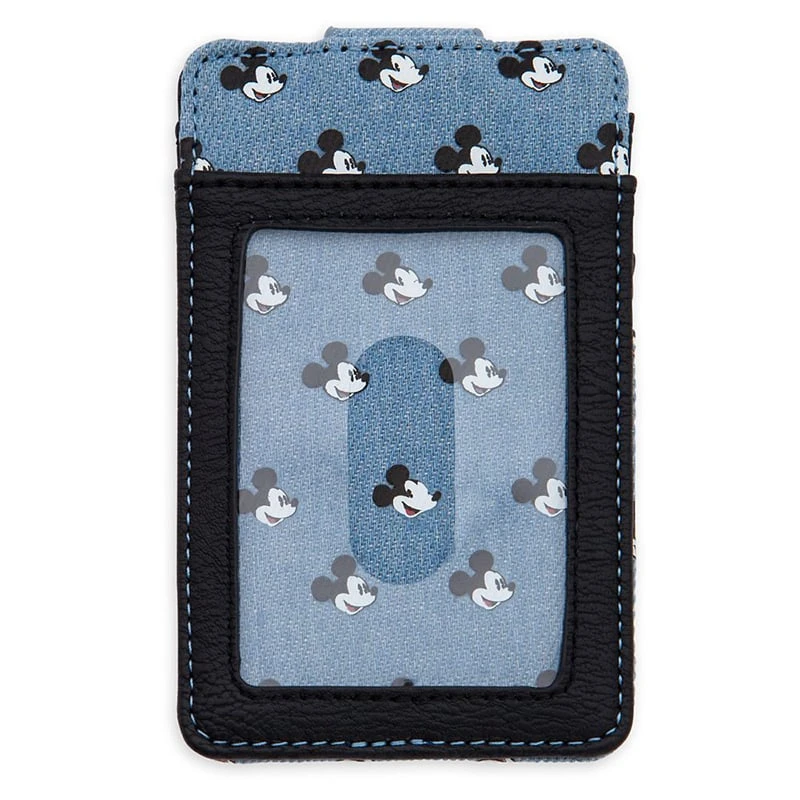 Disney Denim Card Holder Wallet - Mickey Mouse 5 Disney Denim Card Holder Wallet - Mickey Mouse - Image 3