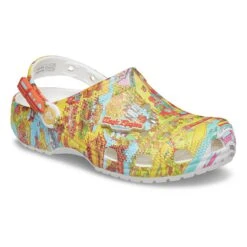 Disney Adult Clogs By Crocs - Retro Magic Kingdom Park Map -Decorative Accessories Store 92092 5s