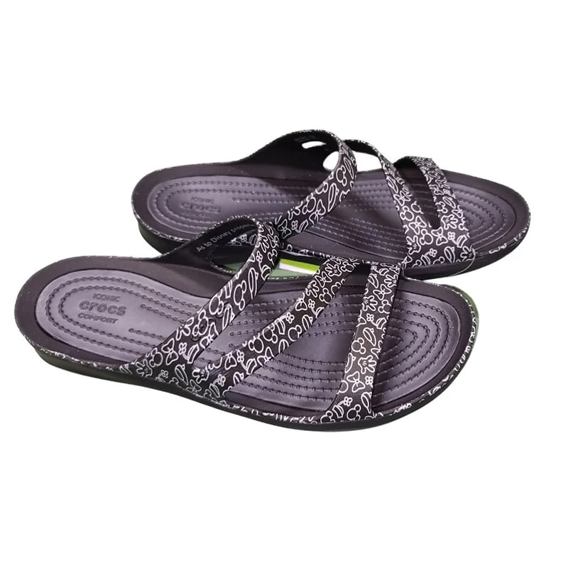 Disney Crocs - Minnie Mouse - Black And Grey - Swiftwater - Size 11 4 Disney Crocs - Minnie Mouse - Black And Grey - Swiftwater - Size 11 - Image 2