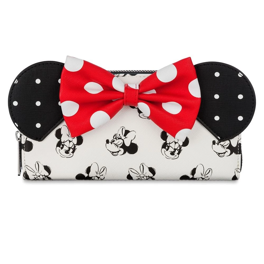 Disney Parks Loungefly Wallet - Minnie Mouse Classic Bow 3 Disney Parks Loungefly Wallet - Minnie Mouse Classic Bow