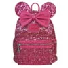 Disney Parks Loungefly Mini Backpack - Minnie Mouse Raspberry Sequins -Decorative Accessories Store 95065aml1