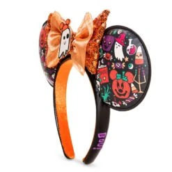 Disney Minnie Ear Headband - Halloween 2022 Mouseketeer Ghost -Decorative Accessories Store 96801s3