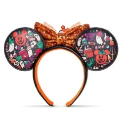 Disney Minnie Ear Headband - Halloween 2022 Mouseketeer Ghost -Decorative Accessories Store 96801s4