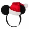 Disney Adjustable Ear Headband For Adults - Mickey Mouse Ears W/ Santa Hat -Decorative Accessories Store 98067