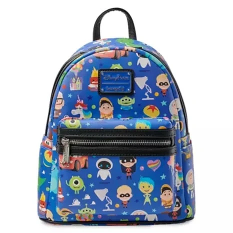 Disney Parks Loungefly Backpack - Pixar Chibi Characters 3 Disney Parks Loungefly Backpack - Pixar Chibi Characters