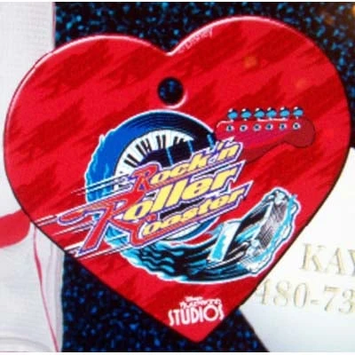 Disney Engraved ID Tag - Rock N Roller Coaster Heart 3 Disney Engraved ID Tag - Rock N Roller Coaster Heart